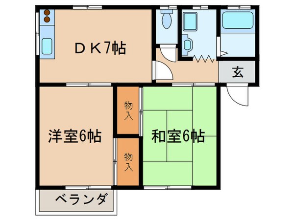 フラッツ起の物件間取画像